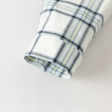 Dave&Bella Toddler Boys Blue White/Red Blue Plaid Cotton Comfortable Shirts