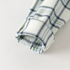 Dave&Bella Toddler Boys Blue White/Red Blue Plaid Cotton Comfortable Shirts