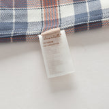 Dave&Bella Toddler Boys Blue White/Red Blue Plaid Cotton Comfortable Shirts