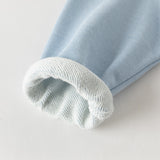 Dave&Bella Toddler Boys Blue Polo Collar Preppy Style Simple Pant Suits