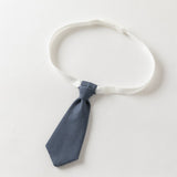 Dave&Bella Toddler Boys Blue Polo Collar Preppy Style Simple Pant Suits