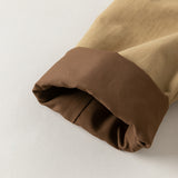 Dave&Bella Toddler Boys Dark Khaki Hooded Windproof Classic Coats