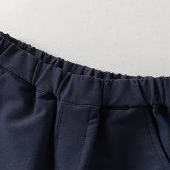 Dave&Bella Toddler Boys Navy Simple Casual Versatile Soft Pants