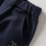 Dave&Bella Toddler Boys Navy Simple Casual Versatile Soft Pants