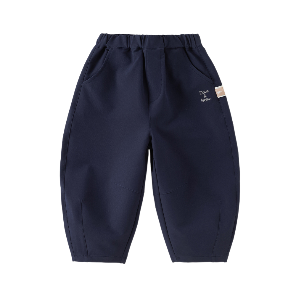 Dave&Bella Toddler Boys Navy Simple Casual Versatile Soft Pants