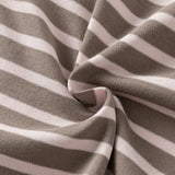 Dave&Bella Toddler Girls/Boys Gray Pink/Blue Striped Cute Print Soft Cotton T-shirts