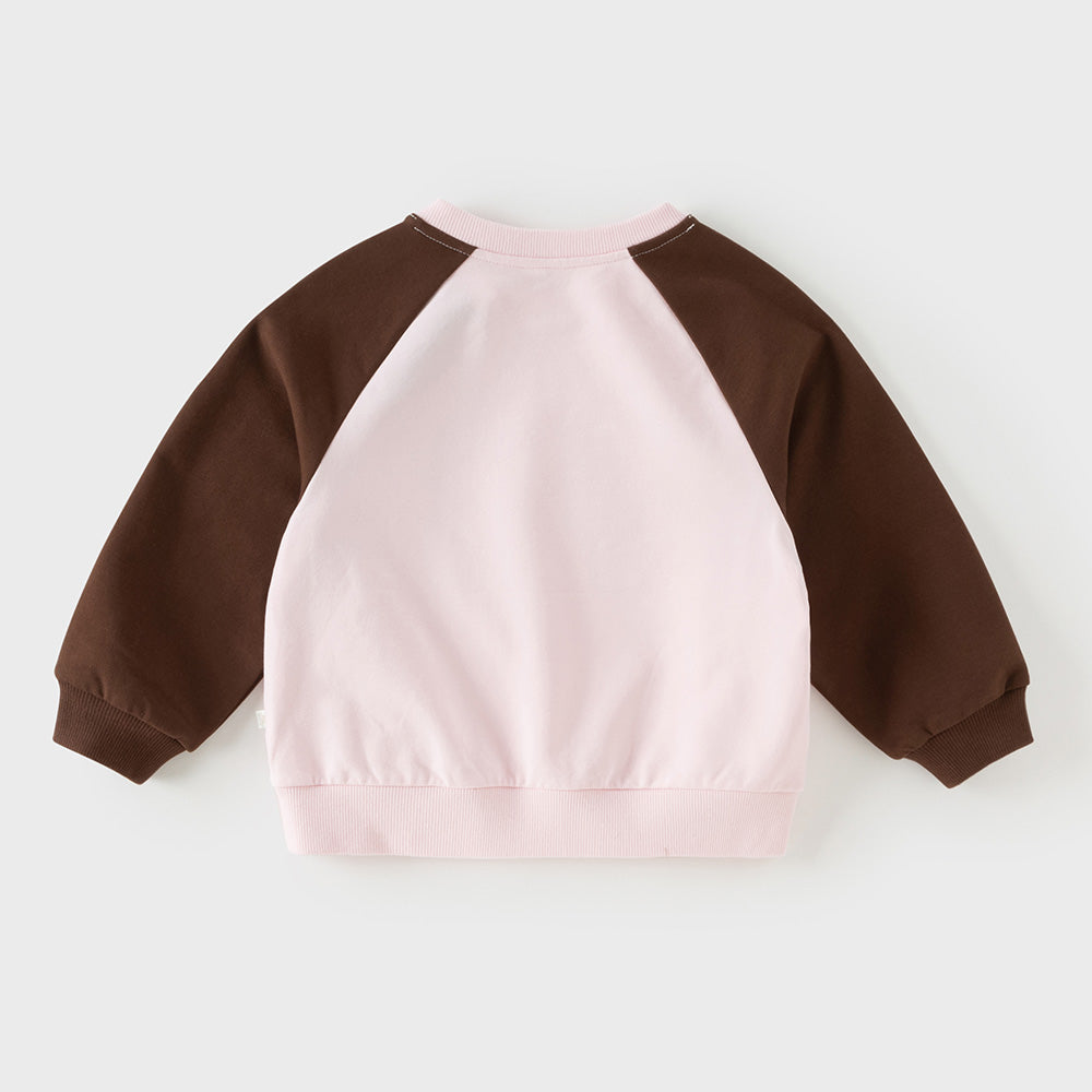 Dave&Bella Toddler Girls/Boys Pink/Green Cute Animal Print Comfortable Sweatshirts