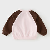 Dave&Bella Toddler Girls/Boys Pink/Green Cute Animal Print Comfortable Sweatshirts