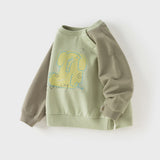 Dave&Bella Toddler Girls/Boys Pink/Green Cute Animal Print Comfortable Sweatshirts
