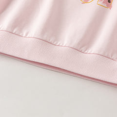 Dave&Bella Toddler Girls/Boys Pink/Green Cute Animal Print Comfortable Sweatshirts