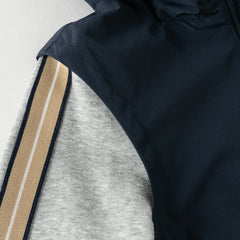 Dave&Bella Toddler Boys Navy Hooded Cozy Soft Comfortable Cotton Versatile Coats