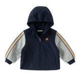 Dave&Bella Toddler Boys Navy Hooded Cozy Soft Comfortable Cotton Versatile Coats