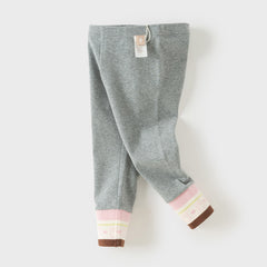 Dave&Bella Toddler Girls Navy/Grey Skinny Comfortable Versatile Pants
