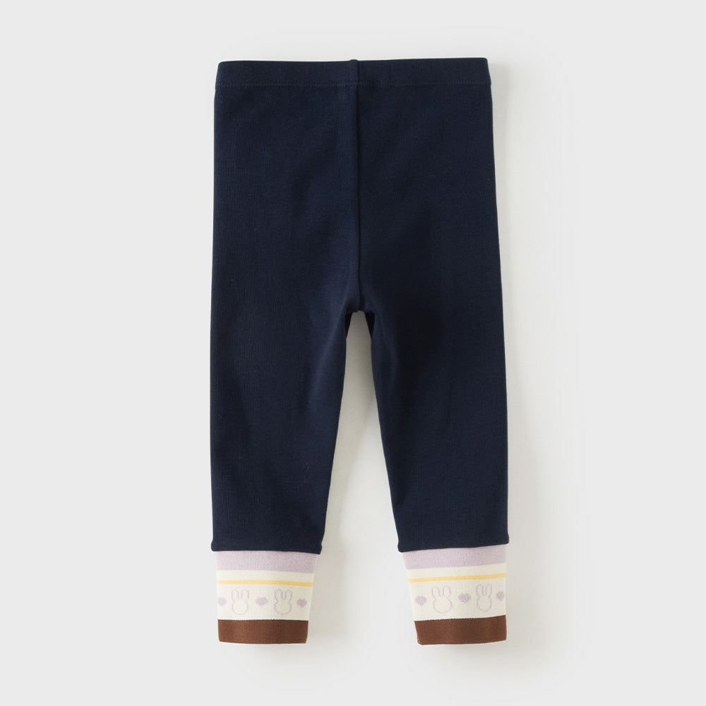 Dave&Bella Toddler Girls Navy/Grey Skinny Comfortable Versatile Leggings