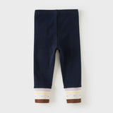 Dave&Bella Toddler Girls Navy/Grey Skinny Comfortable Versatile Leggings
