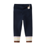 Dave&Bella Toddler Girls Navy/Grey Skinny Comfortable Versatile Leggings