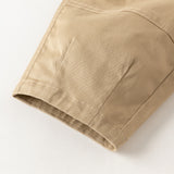 Dave&Bella Toddler Boys Khaki Simple Casual Loose Pocket Cargo Pants