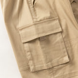 Dave&Bella Toddler Boys Khaki Simple Casual Loose Pocket Cargo Pants