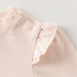 Dave&Bella Toddler Girls Pink Sweet Rabbit Print Cozy Soft Cotton T-Shirts