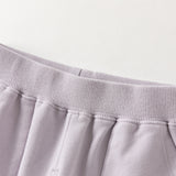 Dave&Bella Toddler Girls Grey/Purple Cute Print Comfortable Casual Soft Jogger Pants