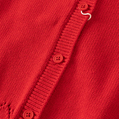 Dave&Bella Toddler Girls Pink/Red Cute Flutter Sleeve Cotton Soft Knitted Vests