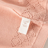Dave&Bella Toddler Girls Pink/Red Cute Flutter Sleeve Cotton Soft Knitted Vests