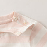 Dave&Bella Toddler Girls Pink White/Purple Striped Lovely Cotton Soft T-shirts