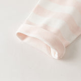 Dave&Bella Toddler Girls Pink White/Purple Striped Lovely Cotton Soft T-shirts