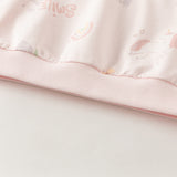Dave&Bella Toddler Girls Pink Lovely Print Soft Daily Versatile Sweatshirts