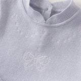 Dave&Bella Toddler Girls Purple Butterfly Print Turtle Party Mesh Cozy Cotton A-line Dress