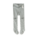 Dave&Bella Toddler Girls Grey Bow Tie Legging Soft Tights
