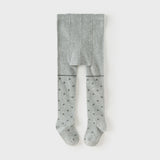 Dave&Bella Toddler Girls Grey Bow Tie Legging Soft Tights