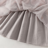 Dave&Bella Toddler Girls Purple Doll Collar Mock Two-Piece Party A-line Tulle Dress