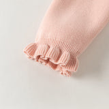 Dave&Bella Toddler Girls Pink Charming Print Doll Collar Party Soft Cozy Mesh A-line Dress
