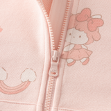 Dave&Bella Toddler Girls Pink Adorable Sheep Hooded Casual Soft Coats