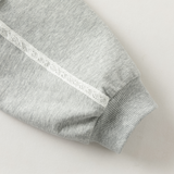 Dave&Bella Toddler Girls Light Gray Soft Bow Tie Elastic Waist & Cuff Pants