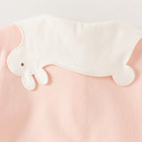 Dave&Bella Toddler Girls Pink Rabbit Polo Collar Soft Cute T-shirt