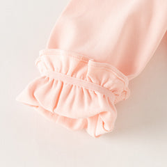 Dave&Bella Toddler Girls Pink Rabbit Polo Collar Soft Cute T-shirt