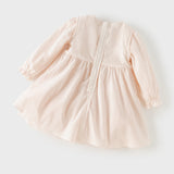 Dave&Bella Toddler Girls Pink Sweet Tulle Graduation Party A-line Dress(Wallet Bag) -1