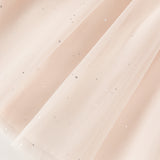 Dave&Bella Toddler Girls Pink Sweet Tulle Graduation Party A-line Dress(Wallet Bag) -1