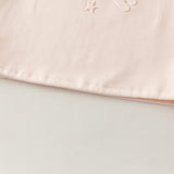 Dave&Bella Toddler Girls Pink Cute Rabbit Print Simple Pants Suits