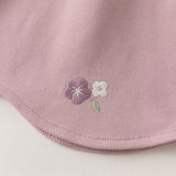 Dave&Bella Toddler Girls Purple Cute Doll Collar Cute A-line Dress