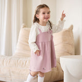 Dave&Bella Toddler Girls Purple Cute Doll Collar Cute A-line Dress