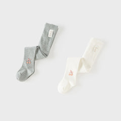 Dave&Bella Kid Girls Beige/Grey Cute Lightweight Versatile Tights