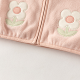 Dave&Bella Toddler Girls/Boys Pink/Navy Cute Flower Dinosaur Turtle Collar Coats