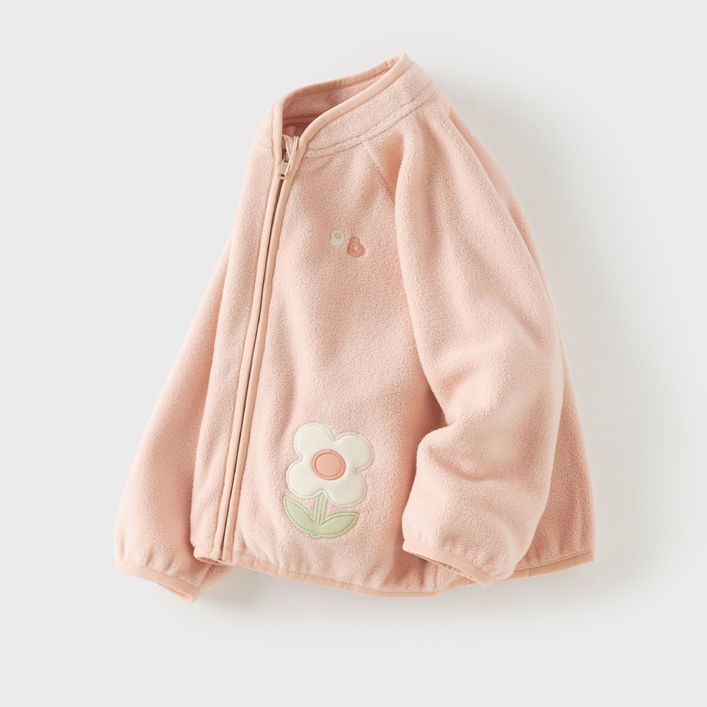 Dave&Bella Toddler Girls/Boys Pink/Navy Cute Flower Dinosaur Turtle Collar Coats