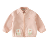 Dave&Bella Toddler Girls/Boys Pink/Navy Cute Flower Dinosaur Turtle Collar Coats