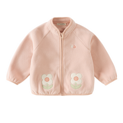 Dave&Bella Toddler Girls/Boys Pink/Navy Cute Flower Dinosaur Turtle Collar Coats