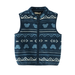 Dave&Bella Toddler Girls/Boys Multi-Color Fleece Lined Cute Print Warm Vests