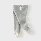 Dave&Bella Toddler Girls Pink/Light Gray Comfortable Versatile Leggings